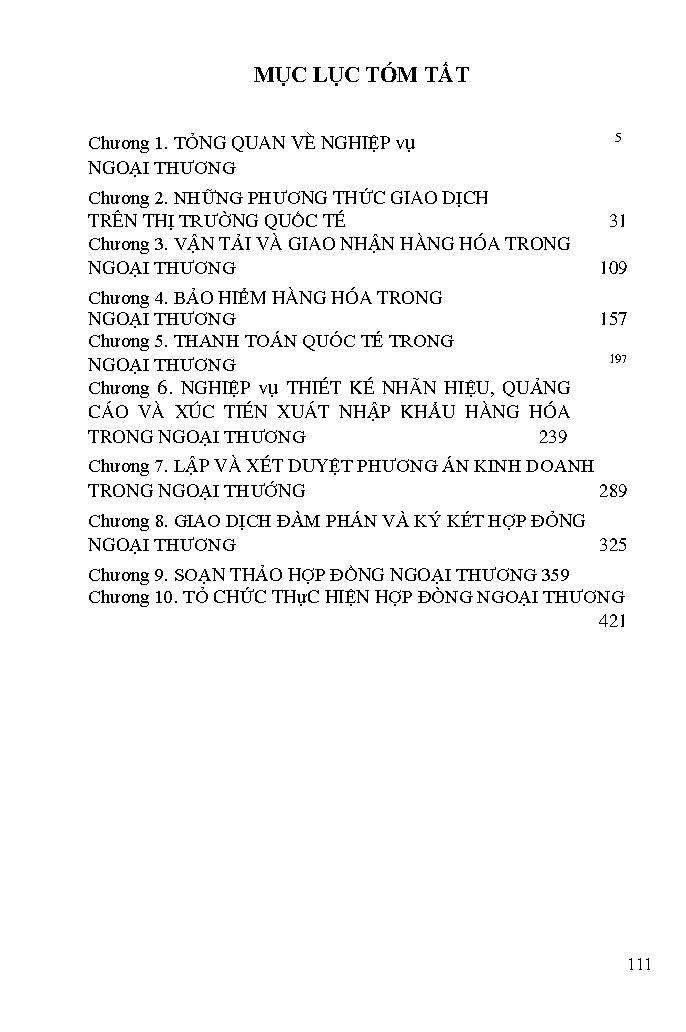 Giáo trình Nghiệp vụ ngoại thương