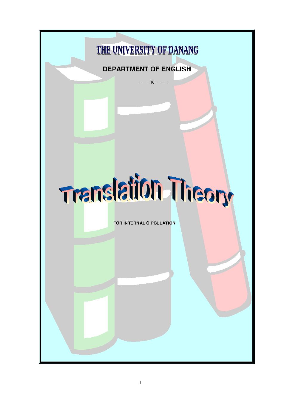 Tranlation theory